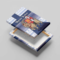 Finland Christmas Canvas Wall Art Joulupukki With Coat Of Arms - Wonder Print Shop