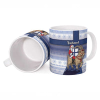 Finland Christmas Ceramic Mug Joulupukki With Coat Of Arms - Wonder Print Shop