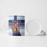 Finland Christmas Ceramic Mug Joulupukki With Coat Of Arms - Wonder Print Shop
