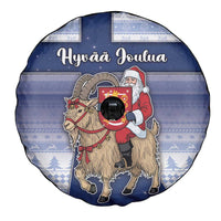 Finland Christmas Spare Tire Cover Joulupukki With Coat Of Arms - Wonder Print Shop