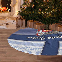 Finland Christmas Tree Skirt Joulupukki With Coat Of Arms - Wonder Print Shop