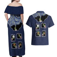 Western Yoke Couples Matching Off Shoulder Maxi Dress and Hawaiian Shirt Grinch Art Parody Christmas - Wonder Print Shop