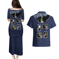 Western Yoke Couples Matching Puletasi and Hawaiian Shirt Grinch Art Parody Christmas - Wonder Print Shop
