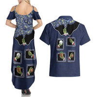 Western Yoke Couples Matching Summer Maxi Dress and Hawaiian Shirt Grinch Art Parody Christmas - Wonder Print Shop