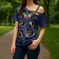 Western Yoke Cross Shoulder Shirt Grinch Art Parody Christmas - Wonder Print Shop