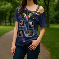 Western Yoke Cross Shoulder Shirt Grinch Art Parody Christmas - Wonder Print Shop