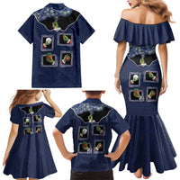 Western Yoke Family Matching Mermaid Dress and Hawaiian Shirt Grinch Art Parody Christmas - Wonder Print Shop