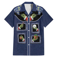 Western Yoke Family Matching Mermaid Dress and Hawaiian Shirt Grinch Art Parody Christmas - Wonder Print Shop