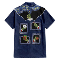 Western Yoke Family Matching Off The Shoulder Long Sleeve Dress and Hawaiian Shirt Grinch Art Parody Christmas - Wonder Print Shop