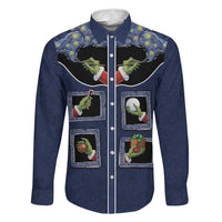 Western Yoke Family Matching Off Shoulder Maxi Dress and Hawaiian Shirt Grinch Art Parody Christmas - Wonder Print Shop
