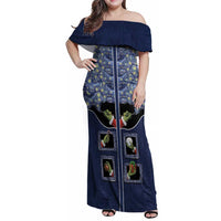 Western Yoke Family Matching Off Shoulder Maxi Dress and Hawaiian Shirt Grinch Art Parody Christmas - Wonder Print Shop