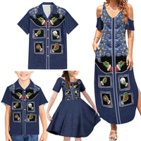 Western Yoke Family Matching Summer Maxi Dress and Hawaiian Shirt Grinch Art Parody Christmas - Wonder Print Shop