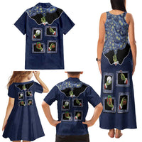 Western Yoke Family Matching Tank Maxi Dress and Hawaiian Shirt Grinch Art Parody Christmas - Wonder Print Shop
