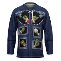 Western Yoke Hockey Jersey Grinch Art Parody Christmas - Wonder Print Shop