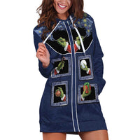 Western Yoke Hoodie Dress Grinch Art Parody Christmas - Wonder Print Shop