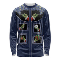 Western Yoke Long Sleeve Shirt Grinch Art Parody Christmas - Wonder Print Shop
