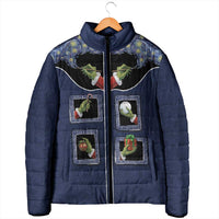 Western Yoke Padded Jacket Grinch Art Parody Christmas - Wonder Print Shop