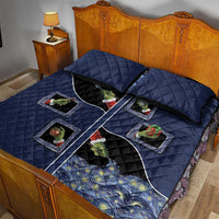 Western Yoke Quilt Bed Set Grinch Art Parody Christmas - Wonder Print Shop