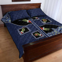 Western Yoke Quilt Bed Set Grinch Art Parody Christmas - Wonder Print Shop