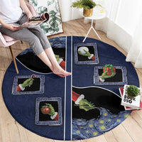 Western Yoke Round Carpet Grinch Art Parody Christmas - Wonder Print Shop