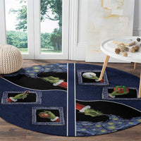 Western Yoke Round Carpet Grinch Art Parody Christmas - Wonder Print Shop