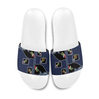 Western Yoke Slide Sandals Grinch Art Parody Christmas - Wonder Print Shop