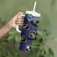 Western Yoke Tumbler With Handle Grinch Art Parody Christmas - Wonder Print Shop