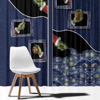 Western Yoke Window Curtain Grinch Art Parody Christmas - Wonder Print Shop