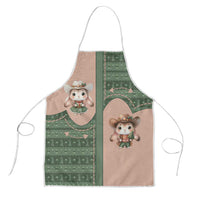 Western Yoke Apron Rabbit Howdy Christmas - Wonder Print Shop