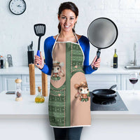 Western Yoke Apron Rabbit Howdy Christmas - Wonder Print Shop