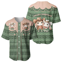 Western Yoke Baseball Jersey Rabbit Howdy Christmas - Wonder Print Shop