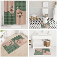 Western Yoke Bathroom Set Rabbit Howdy Christmas - Wonder Print Shop