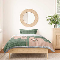 Western Yoke Bedding Set Rabbit Howdy Christmas - Wonder Print Shop