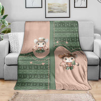 Western Yoke Blanket Rabbit Howdy Christmas - Wonder Print Shop