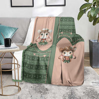 Western Yoke Blanket Rabbit Howdy Christmas - Wonder Print Shop