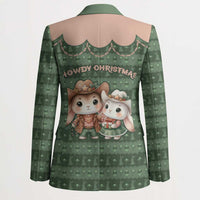 Western Yoke Blazer Rabbit Howdy Christmas - Wonder Print Shop