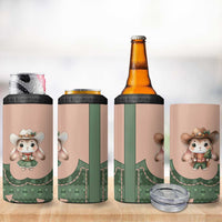 Western Yoke 4 in 1 Can Cooler Tumbler Rabbit Howdy Christmas - Wonder Print Shop