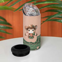 Western Yoke 4 in 1 Can Cooler Tumbler Rabbit Howdy Christmas - Wonder Print Shop