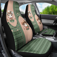 Western Yoke Car Seat Cover Rabbit Howdy Christmas - Wonder Print Shop