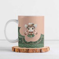 Western Yoke Ceramic Mug Rabbit Howdy Christmas - Wonder Print Shop