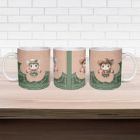 Western Yoke Ceramic Mug Rabbit Howdy Christmas - Wonder Print Shop