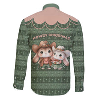 Western Yoke Family Matching Summer Maxi Dress and Hawaiian Shirt Rabbit Howdy Christmas - Wonder Print Shop