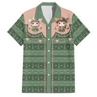 Western Yoke Family Matching Tank Maxi Dress and Hawaiian Shirt Rabbit Howdy Christmas - Wonder Print Shop