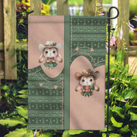 Western Yoke Garden Flag Rabbit Howdy Christmas - Wonder Print Shop