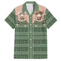 Western Yoke Hawaiian Shirt Rabbit Howdy Christmas - Wonder Print Shop