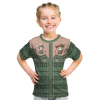 Western Yoke Kid T Shirt Rabbit Howdy Christmas - Wonder Print Shop