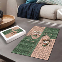 Western Yoke Puzzle Rabbit Howdy Christmas - Wonder Print Shop