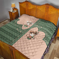 Western Yoke Quilt Rabbit Howdy Christmas - Wonder Print Shop