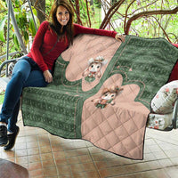 Western Yoke Quilt Rabbit Howdy Christmas - Wonder Print Shop