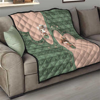 Western Yoke Quilt Rabbit Howdy Christmas - Wonder Print Shop